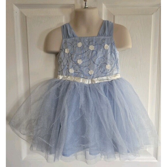 Disney Jumping Beans Cinderella Inspired Blue Dress Beautiful Ball Gown Size 2T - Picture 5 of 14